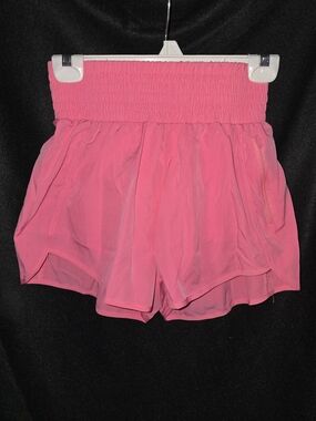Women’s High-Waist Pink Athletic Shorts